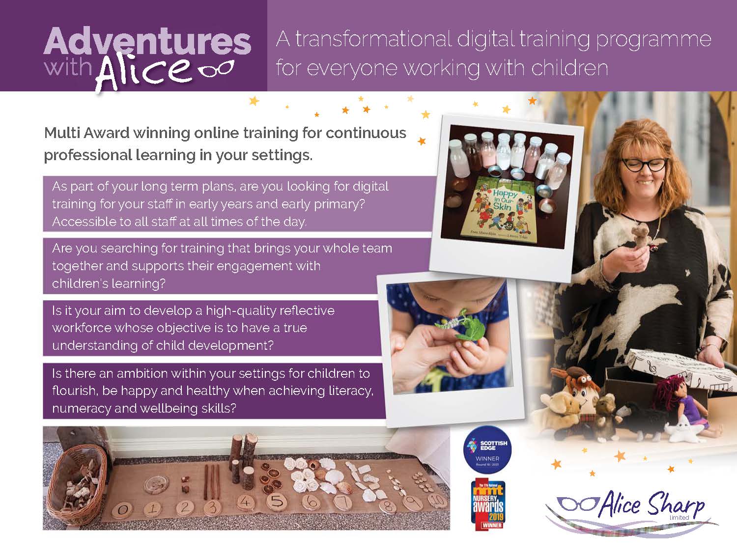 Adventures with Alice - Dynamic Training for Early Years
