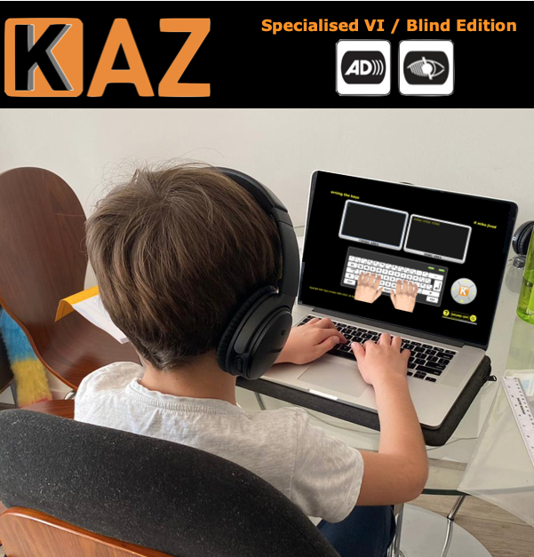 KAZ Touch Typing Software VI and Blind Edition